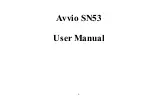 Предварительный просмотр 1 страницы Avvio SN53 User Manual