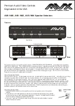 AVX AVX-1600 Manual preview