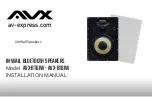 AVX AVX-BT6IW Installation Manual предпросмотр