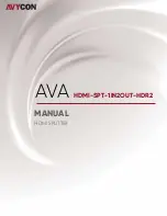 AVYCON AVA HDMI-SPT-1IN2OUT-HDR2 Manual preview