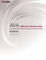 AVYCON AVA HDMI-SPT-1IN4OUT-HDR2 Manual preview