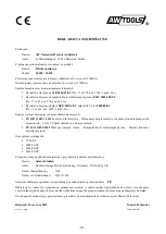 Preview for 41 page of AW Tools CS580 Operating/Safety Instructions Manual