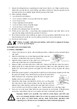 Preview for 20 page of AW Tools GARDEN CS250 Assembly, Operating And Safety Instructions