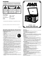 AWA 2722 Instruction Manual preview