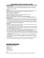 Preview for 5 page of AWA JTM2792 Operating Instructions Manual