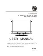 Preview for 1 page of AWA MHDV2211-O3-D0 User Manual