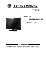 Предварительный просмотр 1 страницы AWA MSDV2413-03-D0 Service Manual