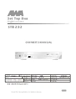 AWA STB 232 Owner'S Manual preview