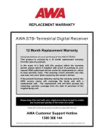 Preview for 20 page of AWA STB262 Owner'S Manual