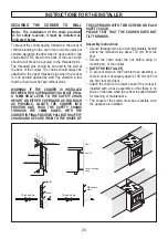 Preview for 20 page of Award A7061S Instructions And Advice For Installing, Using And Servicing