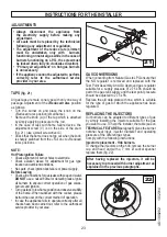 Preview for 23 page of Award A7061S Instructions And Advice For Installing, Using And Servicing