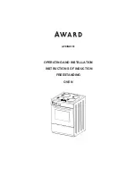 Award AFEIND151 Operating And Installation Instructions предпросмотр