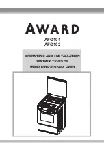 Award AFG101 Operating And Installation Instructions preview