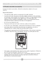 Preview for 11 page of Award AFG101 Operating And Installation Instructions