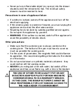 Preview for 5 page of Award H102B Instructions Of Use