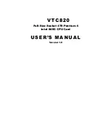 Preview for 1 page of Award VTC820 User Manual