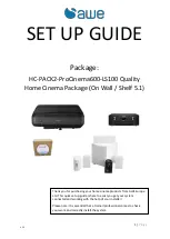 AWE HC-PACK2-ProCinema600-LS100 Setup Manual preview