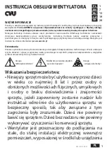 Предварительный просмотр 1 страницы Awenta CVU Operating Manual