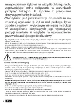 Предварительный просмотр 2 страницы Awenta CVU Operating Manual