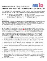 AWID MR-1824HiLo Installation Sheet предпросмотр