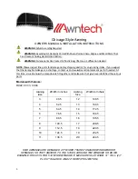 Awntech Chicago RC22 Owner’S Manual & Installation Instruction preview