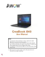 AWOW CreaBook i540 User Manual preview