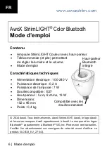 Preview for 6 page of Awox StriimLIGHT SLC-B13 User Manual