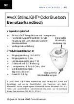 Preview for 10 page of Awox StriimLIGHT SLC-B13 User Manual