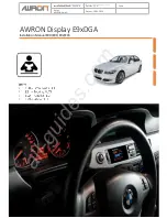 Awron Display E9 DGA Series Installation Manual предпросмотр