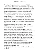 Preview for 2 page of AWS AMW-50 User Manual
