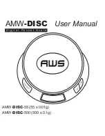 Preview for 1 page of AWS AMW-DISC-55 User Manual