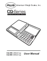 Preview for 1 page of AWS CQ-350 User Manual