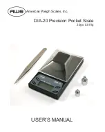 AWS DIA-20 User Manual предпросмотр