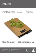 Предварительный просмотр 1 страницы AWS ECOWEIGH Series User Manual