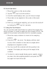 Preview for 4 page of AWS ECOWEIGH Series User Manual