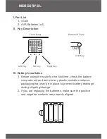 Предварительный просмотр 4 страницы AWS MERCURY SL MSL-180 User Manual