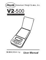 Предварительный просмотр 1 страницы AWS V2-500 User Manual