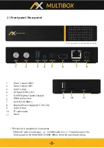 Preview for 5 page of AX MULTIBOX COMBO Quick User Manual