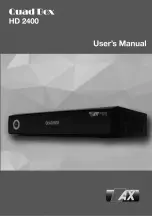 AX Quad Box HD 2400 User Manual предпросмотр