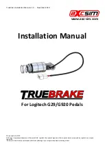 AXC TrueBrake Installation Manual предпросмотр