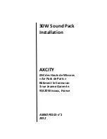 AXCITY 30W Sound Pack Installation Manual preview