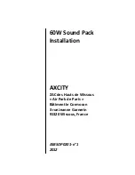 Preview for 1 page of AXCITY 60W Sound Pack Installation Manual