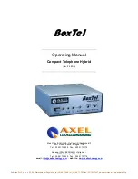 Preview for 1 page of Axel A112010000 Operating Manual