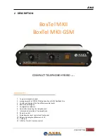 Предварительный просмотр 4 страницы Axel BoxTel MKII User Manual