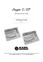 Axel Oxygen 3 Operating Manual предпросмотр