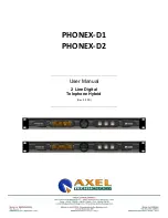 Axel PHONEX-D1 User Manual preview