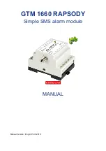 Предварительный просмотр 1 страницы AXELPROD GTM 1660 RAPSODY Manual