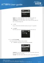 Preview for 20 page of AXEM Technology Atid AT188 User Manual