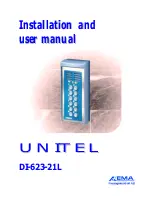 Axema Unitel DI-623-21L Installation And User Manual preview