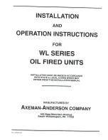 Axeman-Anderson WL series Installation And Operation Instructions Manual предпросмотр